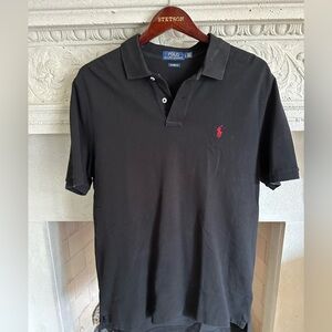 Men’s classic fit black polo